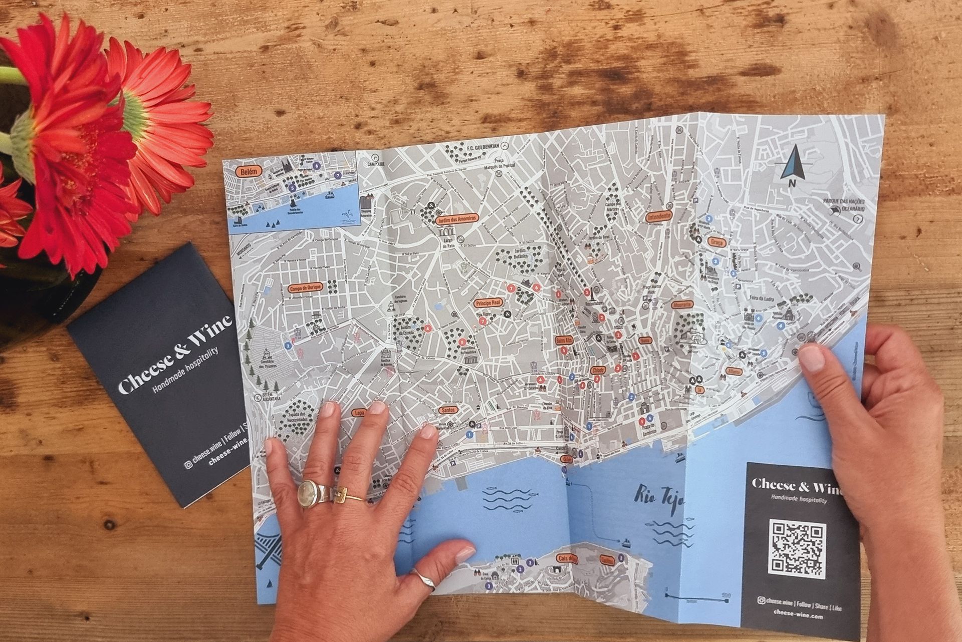 Cheese. & Wine Lisbon Map